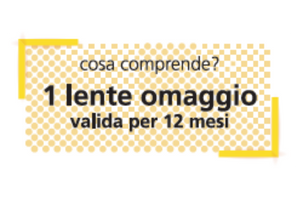 Programma 1più1 Valore Vista Una lente omaggio 